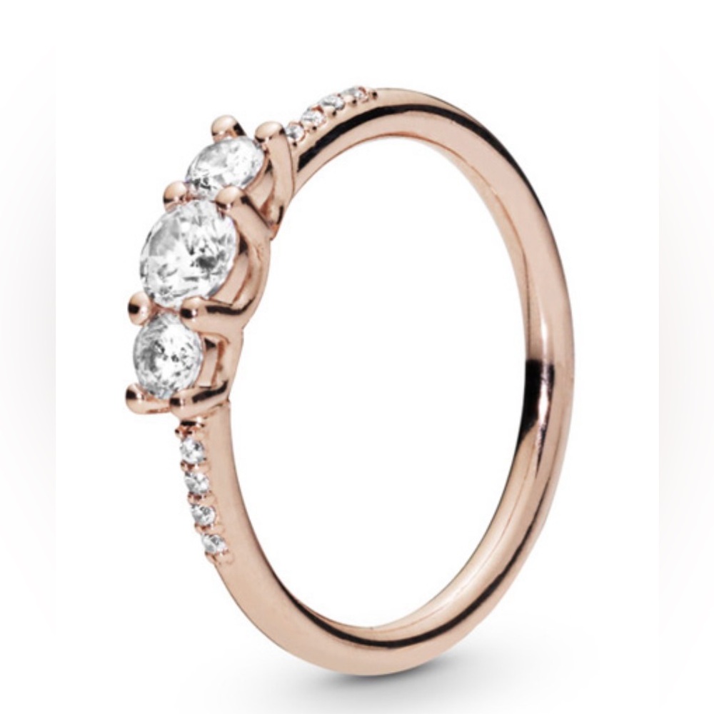 New Pandora Rose Sparkling Elegance Ring